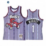 Camisetas NBA Toronto Raptors Tracy McGrady Purpura Rayado Hardwood Classics