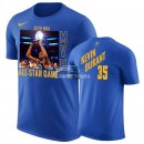 Camisetas NBA de Manga Corta Kevin Durant All Star 2019 Azul