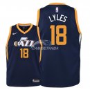 Camisetas de NBA Ninos Utah Jazz Jairus Lyles Marino Icon 2018