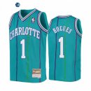 Camisetas NBA Ninos Charlotte Hornets Tyrone Bogues Teal Hardwood Classics 1992-93