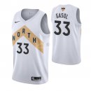 Camisetas NBA Toronto Raptors Marc Gasol 2019 Finales Blanco Ciudad