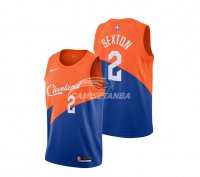 Camisetas NBA de Collin Sexton Cleveland Cavaliers Nike Azul Ciudad 18/19