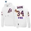 Sudaderas Con Capucha NBA Los Angeles Lakers Shaquille O'Neal Blanco 2021