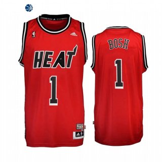 Camisetas NBA Miami Heat Chris Bosh Rojo Throwback 2010-17