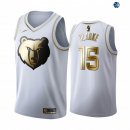 Camisetas NBA de Brandon Clarke Menphis Grizzlies Blanco Oro 19/20