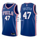 Camisetas NBA de Tiago Splitter Philadelphia 76ers Azul Icon 17/18