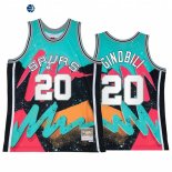 Camisetas NBA Toronto Raptors NO.20 Manu Ginobili Teal Throwback 2022
