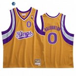 Camisetas NBA Sacramento Kings Tyrese Haliburton Oro Hardwood Classics