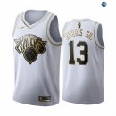 Camisetas NBA de Marcus MorrisSr New York Knicks Blanco Oro 19/20