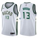 Camisetas NBA de Malcolm Brogdon Milwaukee Bucks Blanco Association 17/18