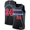Camiseta NBA Ninos Chicago Bulls Lauri Markkanen Nike Negro Ciudad 18/19