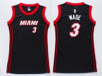 Camisetas NBA Mujer Dwyane Wade Miami Heat Negro