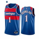 Camisetas NBA Nike Washington Wizards NO.1 Kentavious Caldwell Pope 75th Azul Ciudad 2021-22