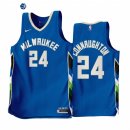Camisetas NBA Nike Milwaukee Bucks NO.24 Pat Connaughton Azul Ciudad 2022-23