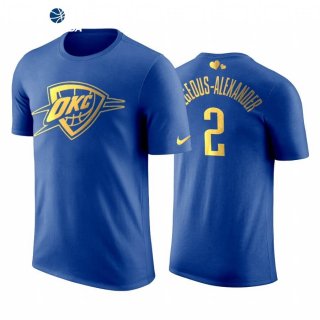 T-Shirt NBA Oklahoma City Thunder Shai Gilgeous Alexander Father Day Azul 2020