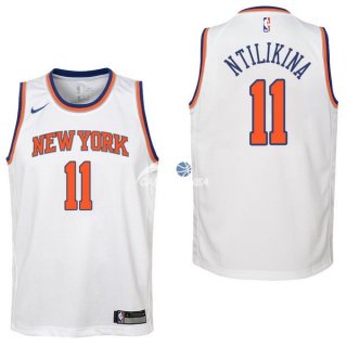 Camiseta NBA Ninos New York Knicks Frank Ntilikina Blanco Association 17/18
