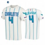 T-Shirt NBA Charlotte Hornets Devonte' Graham Double Pinstripes Blanco Association 2020-21