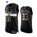 Camisetas NBA de Milwaukee Bucks Kareem Abdul Jabbar Piel De Pitón Negro 2021-22