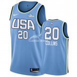 Camisetas NBA de John Collins Rising Star 2019 Azul