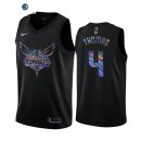 Camisetas NBA Nike Charlotte Hornets NO.4 Isaiah Thomas Iridescent Holographic Negro Limited 2022