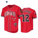 T Shirt NBA Chicago Bulls NO.12 Ayo Dosunmu Capsule Baseball Rojo 2022