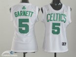 Camisetas NBA Mujer Kevin Garnett Boston Celtics Blanco