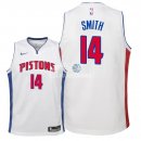 Camiseta NBA Ninos Detroit Pistons Ish Smith Blanco Association 2018
