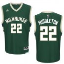 Camisetas NBA de Khris Middleton Milwaukee Bucks Verde