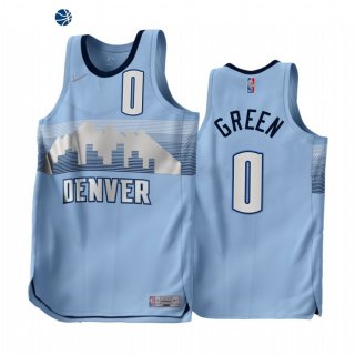 Camisetas NBA Earned Edition Denver Nuggets NO.0 JaMychal Green Azul 2022-23