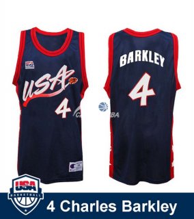 Camisetas NBA de Charles Barkley USA 1996 Negro