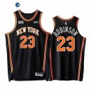 Camisetas NBA de New York Knicks Mitchell Robinson 75th Negro Ciudad 2021-22