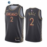 Camisetas NBA de Chicago Bulls Lonzo Ball Nike Negro Ciudad 2021-22