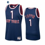 Camisetas NBA New York Knicks Obi Toppin Marino Hardwood Classics