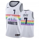 Camisetas NBA de Trey Lyles Denvor Nuggets Nike Blanco Ciudad 18/19