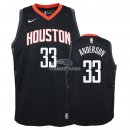 Camisetas de NBA Ninos Houston Rockets Ryan Anderson Negro Statement 2018