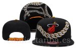 Snapbacks Caps NBA De Miami Heat Negro Rojo Naranja