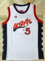 Camisetas NBA de Grant Hill USA 1996 Blanco