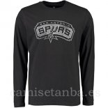 Camisetas NBA Manga Larga San Antonio Spurs Negro-1