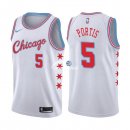 Camisetas NBA de Bobby Portis Chicago Bulls Nike Blanco Ciudad 17/18