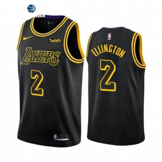 Camisetas NBA de Los Angeles Lakers Wayne Ellington Negro Mamba 2021