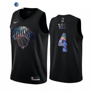 Camisetas NBA New York Knicks Derrick Rose Negro Hardwood Classics 2020