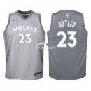Camiseta NBA Ninos Minnesota Timberwolves Jimmy Butler Nike Gris Ciudad 17/18
