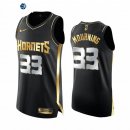 Camiseta NBA de Alonzo Mourning Charlotte Hornets Negro Oro 2020-21