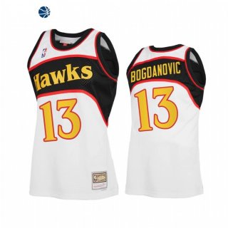 Camisetas NBA Atlanta Hawks Bogdan Bogdanovic Reload 2.0 Blanco Hardwood Classics