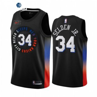 Camisetas NBA de New York Knicks Wayne Selden Jr. Nike Negro Ciudad 2021