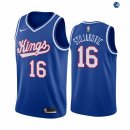 Camisetas NBA Sacramento Kings Peja Stojakovic Azul Throwback