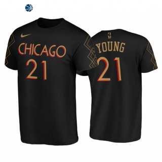 T-Shirt NBA Chicago Bulls Thaddeus Young Negro Ciudad 2020-21