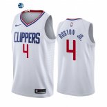 Camisetas NBA de Los Angeles Clippers Brandon Boston Jr. Nike Blanco Association 2021-22