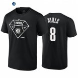 T Shirt NBA Brooklyn Nets NO.8 Patty Mills Negro 2022