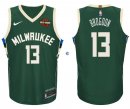 Camisetas NBA de Malcolm Brogdon Milwaukee Bucks Verde 17/18